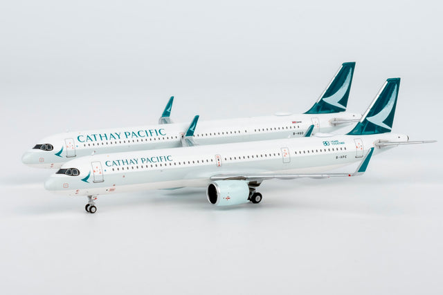 NG Models Cathay Pacific Airways Airbus A321neo B-HPE ("80 Years Together" sticker) 1/400 Aircraft Scale Model