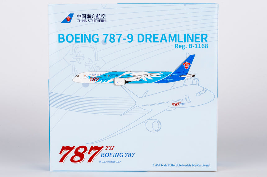 NG Models China Southern Airlines the 787th 787 ever delivered Boeing 787-9 Dreamliner B-1168 1/400 Scale