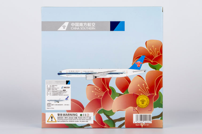 NG Models China Southern Airlines Boeing 777-200 B-2052 1/400 Scale