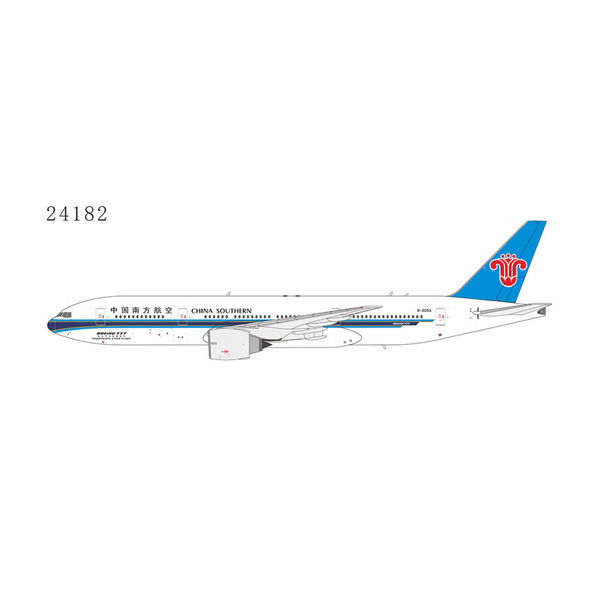 NG Models China Southern Airlines ETOPS - 越太平洋延程飞行 Boeing 777-200ER B-2055 1/400 Aircraft Scale Model