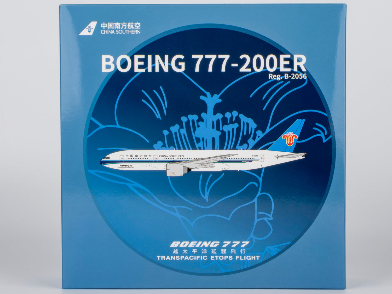 NG Models China Southern Airlines ETOPS - 越太平洋延程飞行 Boeing 777-200ER B-2056 1/400 Aircraft Scale Model