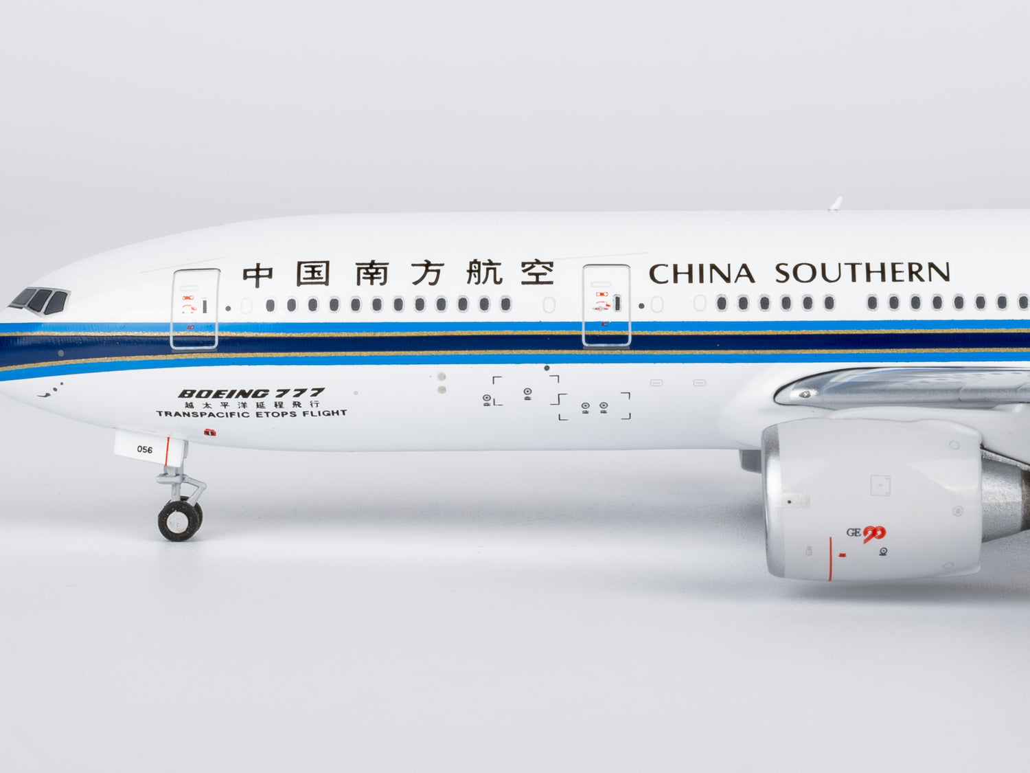 NG Models China Southern Airlines ETOPS - 越太平洋延程飞行 Boeing 777-200ER B-2056 1/400 Aircraft Scale Model