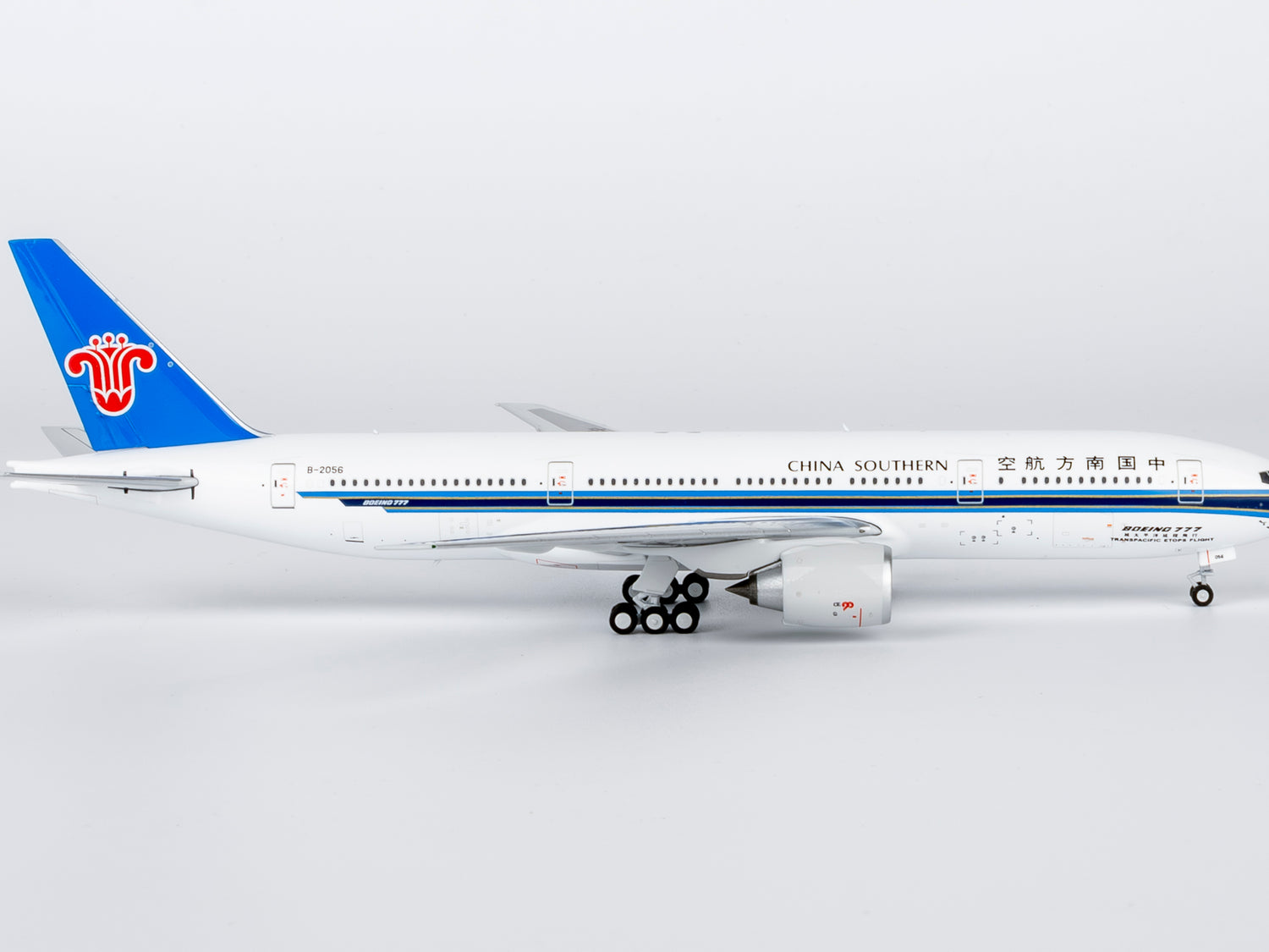 NG Models China Southern Airlines ETOPS - 越太平洋延程飞行 Boeing 777-200ER B-2056 1/400 Aircraft Scale Model