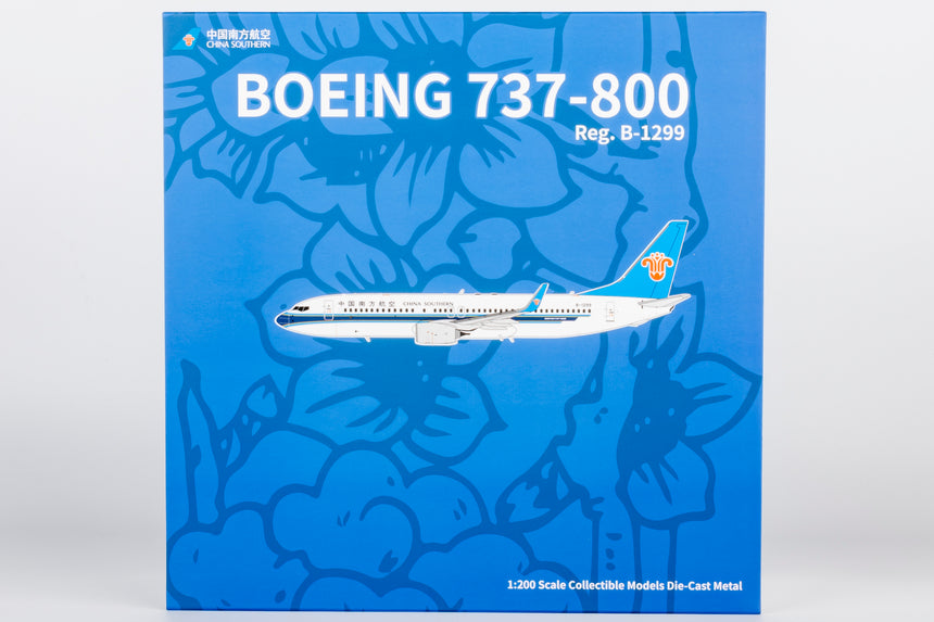 NG Models China Southern Airlines Boeing 737-800/w B-1299 1/200 Scale