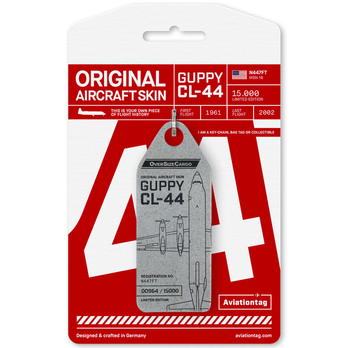 AviationTag First International Airlines Conroy Skymonster CL44 - N447FT Silver