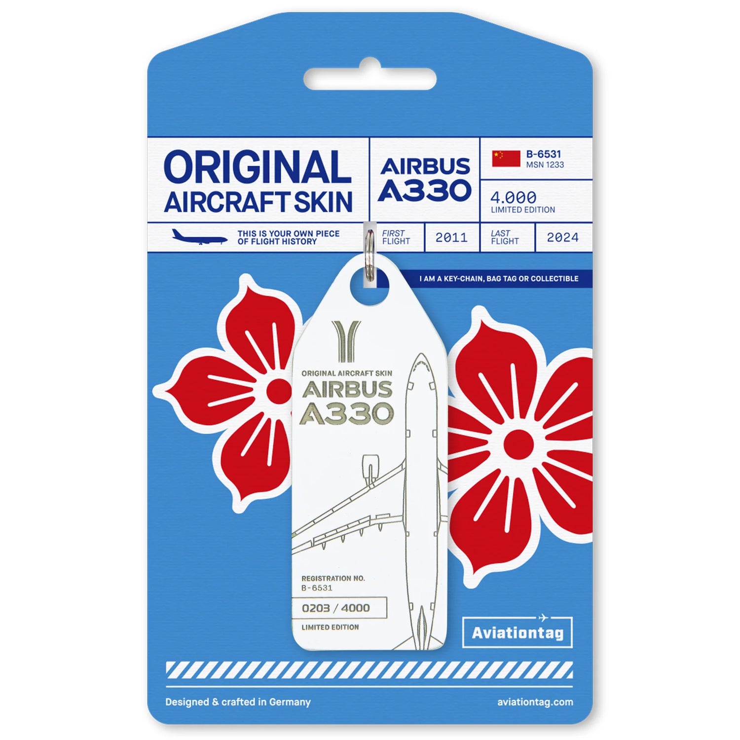 AviationTag China Southern Airlines Airbus A330 - B-6531 White