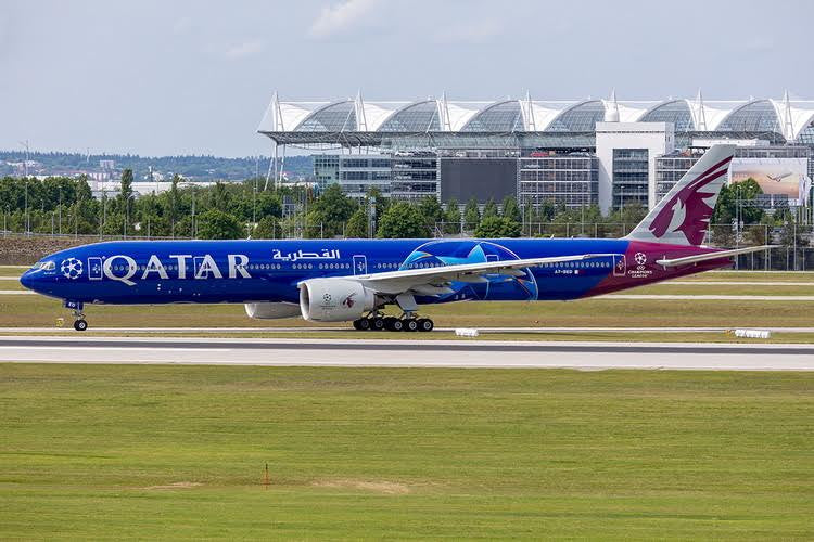 Phoenix Qatar Champions League Boeing B777-300ER A7-BED 1/400 Scale