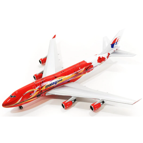 Phoenix Malaysian Airlines Boeing 747-400 Hibiscus Livery 9M-MPD 1/400 Aircraft Scale Model