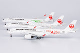 NG Models Japan Airlines (JAL) (Green "AIRBUS A350" Titles) Airbus A350-900 JA03XJ 1/400 Scale
