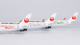 NG Models Japan Airlines (JAL) (Green "AIRBUS A350" Titles) Airbus A350-900 JA03XJ 1/400 Scale