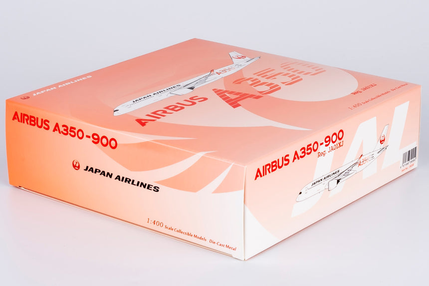 NG Models Japan Airlines (JAL) (Red "AIRBUS A350" Titles) Airbus A350-900 JA01XJ 1/400 Scale