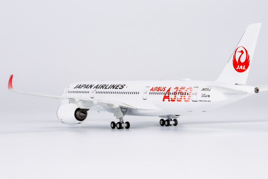 NG Models Japan Airlines (JAL) (Red "AIRBUS A350" Titles) Airbus A350-900 JA01XJ 1/400 Scale