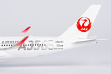 NG Models Japan Airlines (JAL) (Silver "AIRBUS A350" Titles) Airbus A350-900 JA02XJ 1/400 Scale