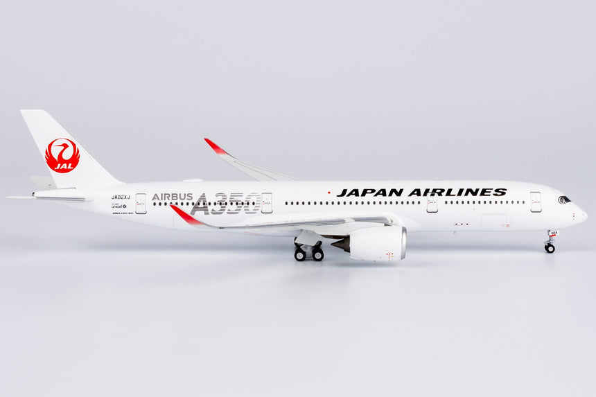 NG Models Japan Airlines (JAL) (Silver "AIRBUS A350" Titles) Airbus A350-900 JA02XJ 1/400 Scale
