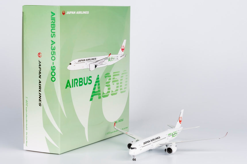NG Models Japan Airlines (JAL) (Green "AIRBUS A350" Titles) Airbus A350-900 JA03XJ 1/400 Scale