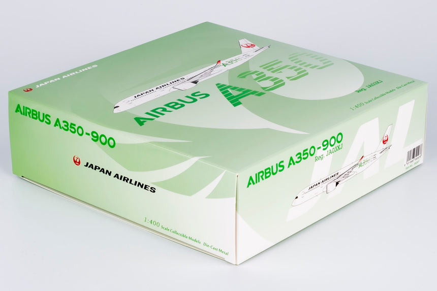 NG Models Japan Airlines (JAL) (Green "AIRBUS A350" Titles) Airbus A350-900 JA03XJ 1/400 Scale