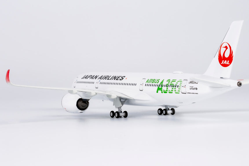 NG Models Japan Airlines (JAL) (Green "AIRBUS A350" Titles) Airbus A350-900 JA03XJ 1/400 Scale