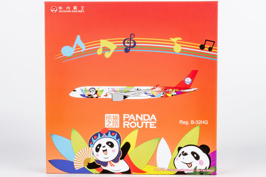 NG Models Sichuan Airlines "Panda Route" (Ultimate) Airbus A350-900 B-32HG 1/400 Aircraft Scale Model