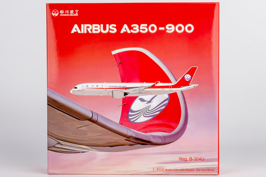 NG Models Sichuan Airlines Airbus A350-900 B-304U 1/400 Aircraft Scale Model