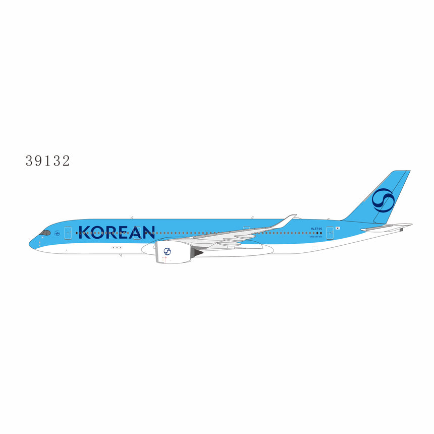 NG Models Korean Air Airbus A350-900 HL8746 New Livery 1/400 Aircraft Scale Model