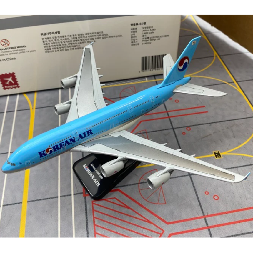 Hogan Korean Air Airbus A380 (Old Livery) (without landing gear) 1/400 Aircraft Scale Model