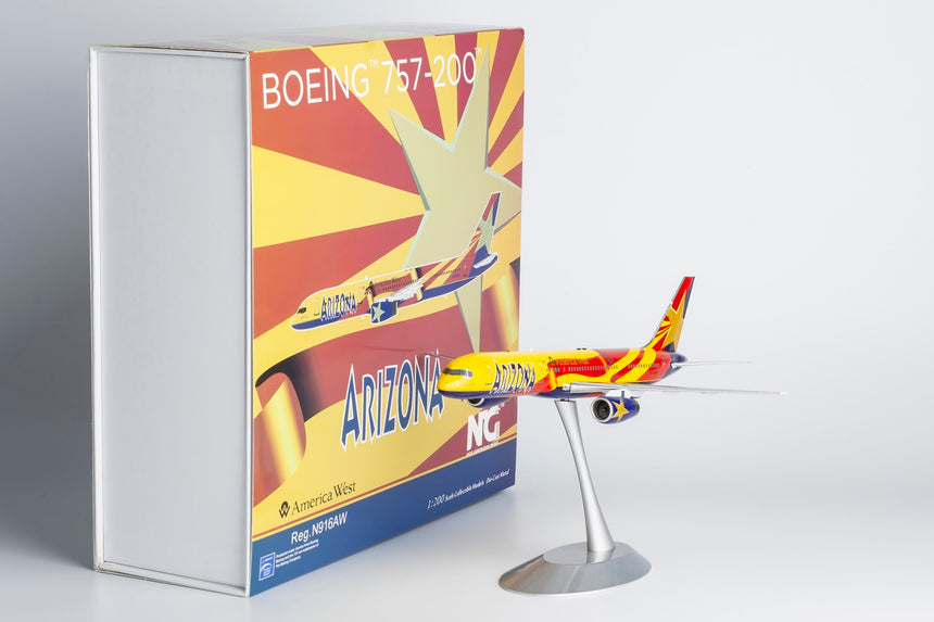 NG Models America West Airlines Boeing 757-200 N916AW "City of Phoenix/City of Tucson" 1/200 Scale