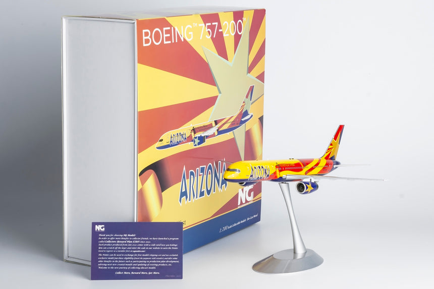 NG Models America West Airlines Boeing 757-200 N916AW "City of Phoenix/City of Tucson" 1/200 Scale