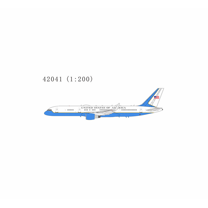 NG Models United States - US Air Force (USAF) equipped with PW2040 engines C-32A (757-200) 98-0001 1/200 Aircraft Scale Model
