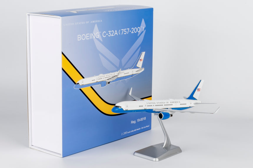 NG Models United States - US Air Force (USAF) equipped with PW2040 engines C-32A (757-200) 19-0018 1/200 Aircraft Scale Model