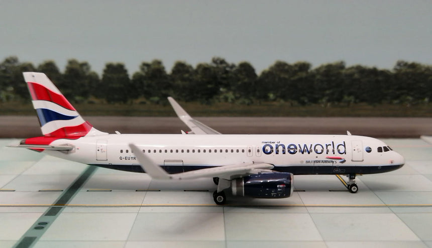 Phoenix British Airways Airbus A320 One World G-EUYR 1/400 Aircraft Scale Model