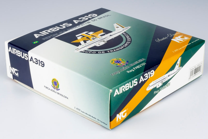 NG Models Brazilian Air Force Airbus A319-100 ACJ(VC-1A) FAB2101 Old Colours 1/400 Scale