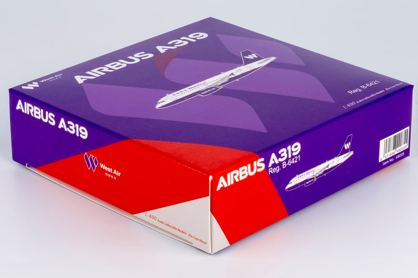 NG Models West Air Airbus A319 B-6421 1/400 Scale