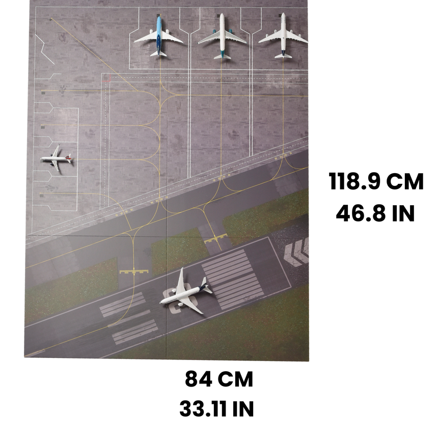 1/400 & 1/500 Scale Foldable Hard-Board Airport Mat 2