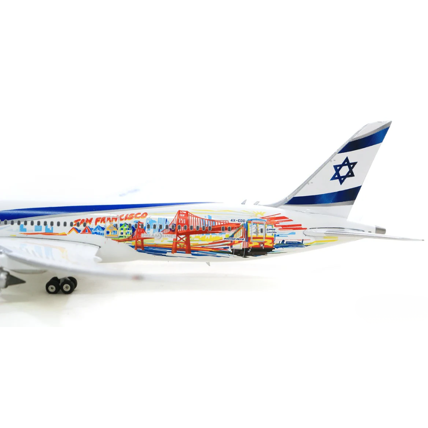 Phoenix EI AI Israel Boeing 787-9 'Las Vegas-San Francisco' 4X-EDD 1/400 Aircraft Scale Model