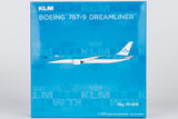 NG Models KLM Royal Dutch Airlines (revised current colors; named "Dahlia") Boeing 787-9 Dreamliner PH-BHE 1/400 Aircraft Scale Model