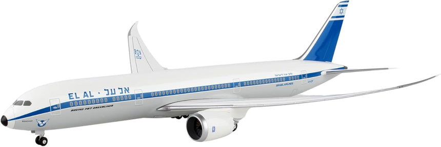 Hogan EL AL Airlines Boeing 787-9 Retro Livery (with WiFi Radome) 1/200 Aircraft Scale Model