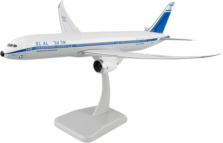 Hogan EL AL Airlines Boeing 787-9 Retro Livery (with WiFi Radome) 1/200 Aircraft Scale Model