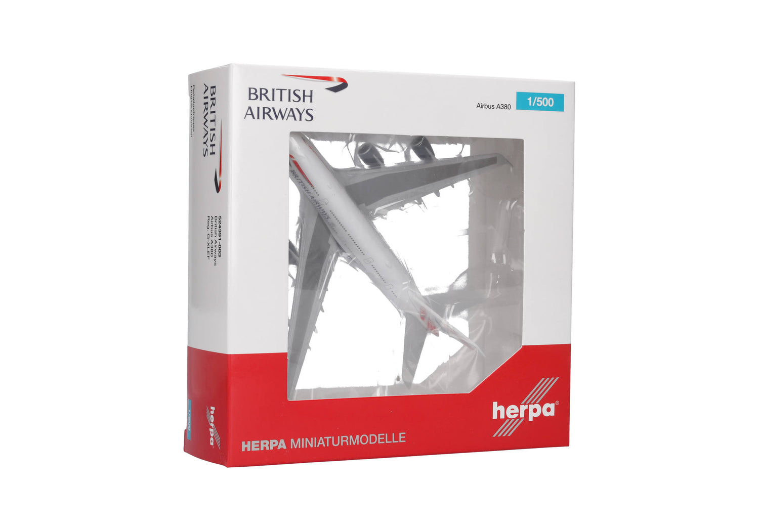 Herpa British Airways Airbus A380 – G-XLEF 1/500 Aircraft Scale Model