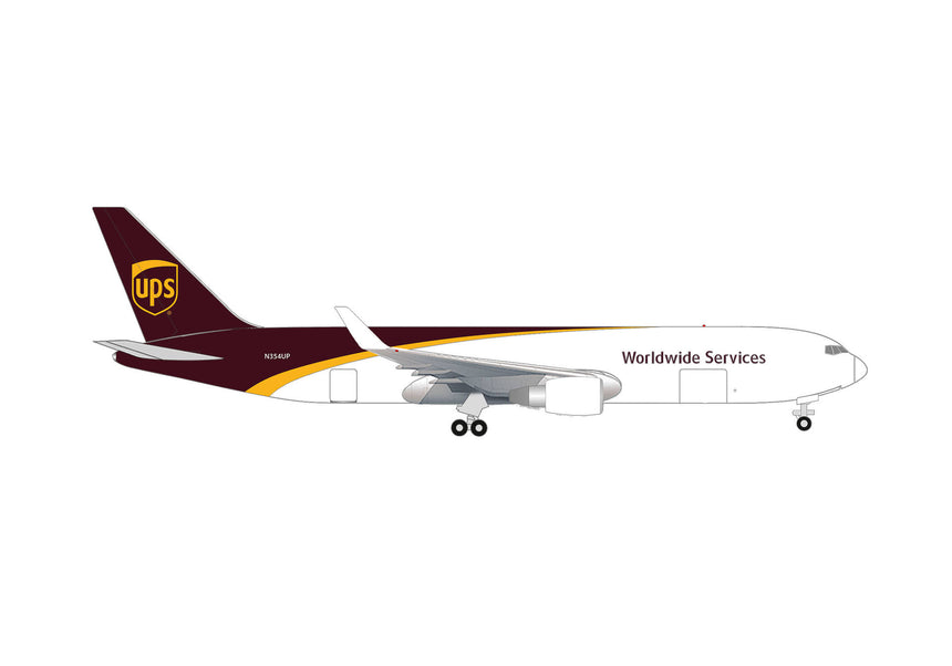 Herpa UPS Airlines Boeing 767-300F – N354UP 1/500 Aircraft Scale Model