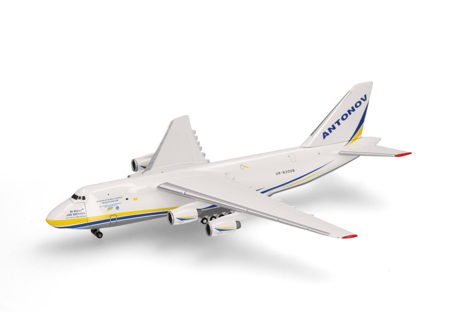 Herpa Antonov Airlines Antonov AN-124 "Be brave like Okhtyrka" 1/500 Aircraft Scale Model