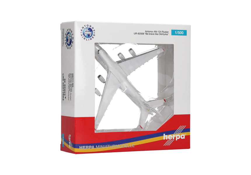 Herpa Antonov Airlines Antonov AN-124 "Be brave like Okhtyrka" 1/500 Scale