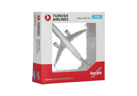 Herpa Turkish Airlines Airbus A321neo – TC-LPU 1/500 Aircraft Scale Model