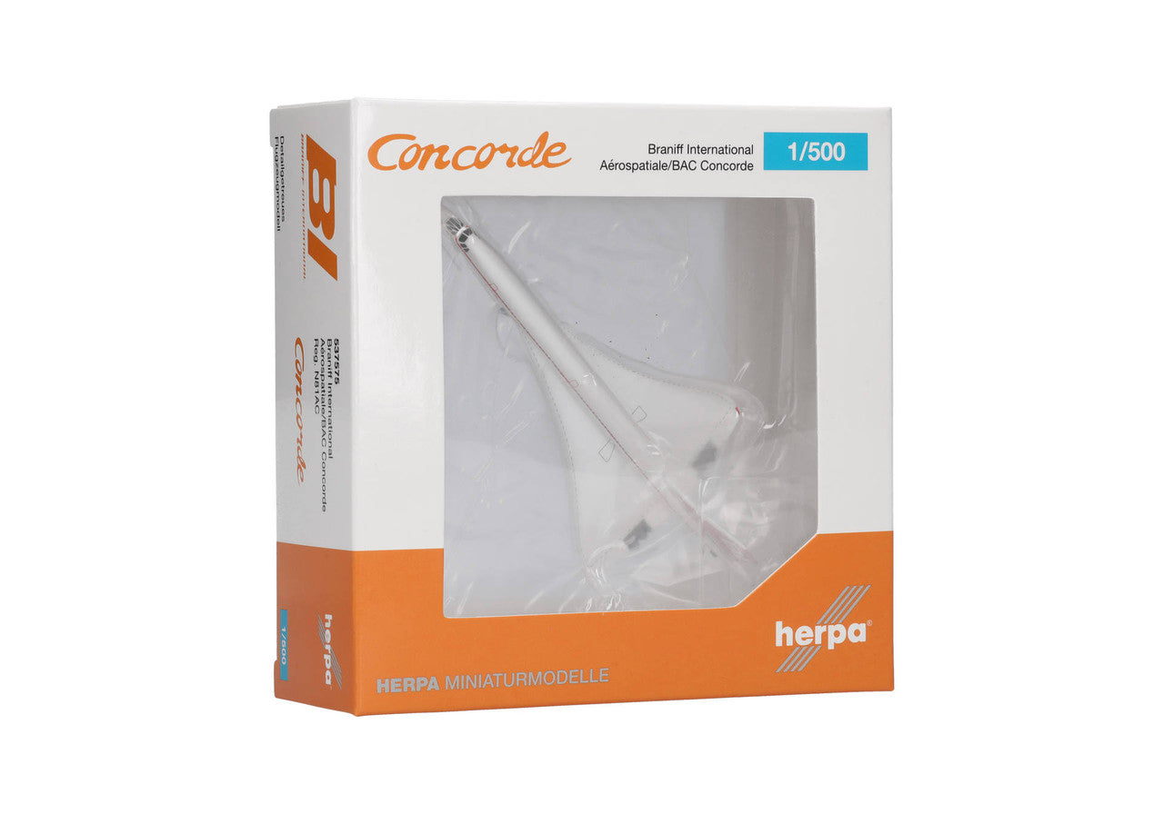 Herpa Braniff International Concorde - N81AC 1/500 Scale