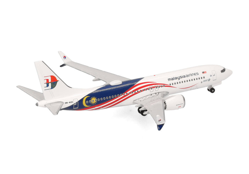 Herpa Malaysia Airlines Boeing 737 Max 8 – 9M-MVA 1/500 Scale