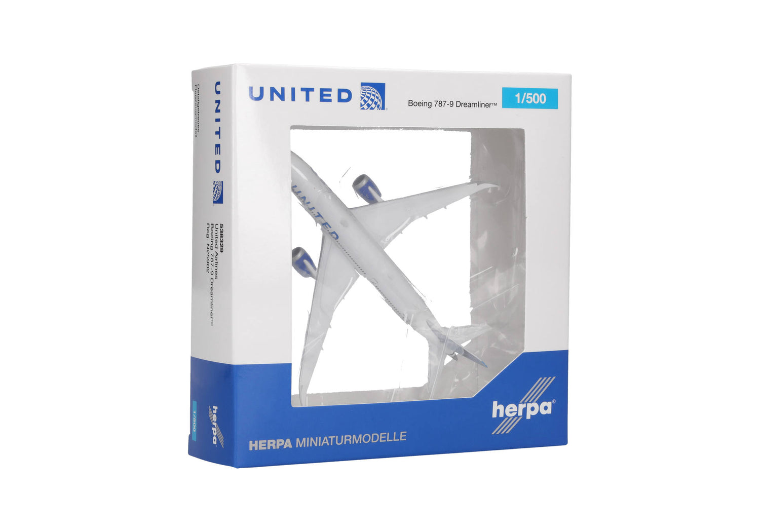 Herpa United Airlines Boeing 787-9 Dreamliner – N25982 1/500 Scale