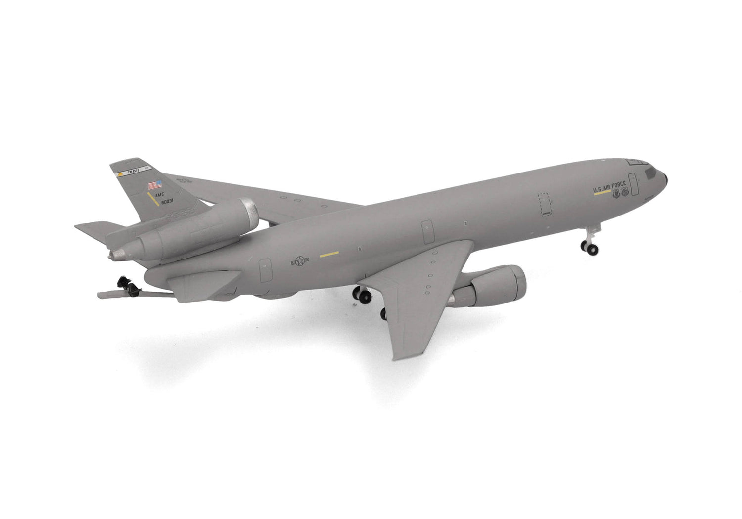 Herpa U.S. Air Force McDonnell Douglas KC-10 Extender - 60th Air Mobility Wing, Travis Air Base – 86-0031 1/500 Aircraft Scale Model