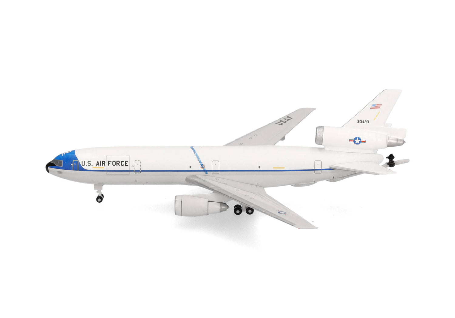 Herpa USAF McDonnell Douglas KC-10 Extender - 2nd BW, Barksdale AB (original delivery colors) - 79-0433 1/500 Scale