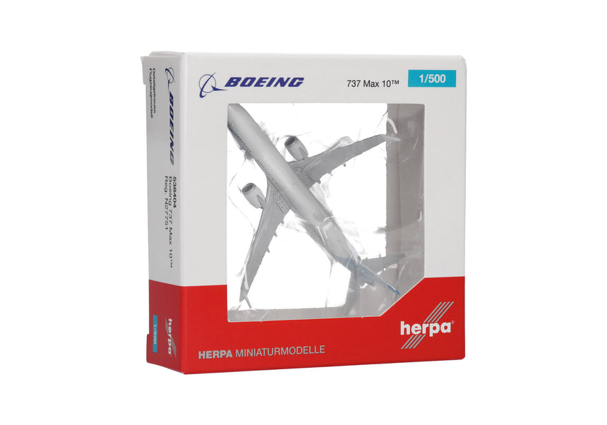 Herpa Boeing 737 Max 10 1/500 Aircraft Scale Model