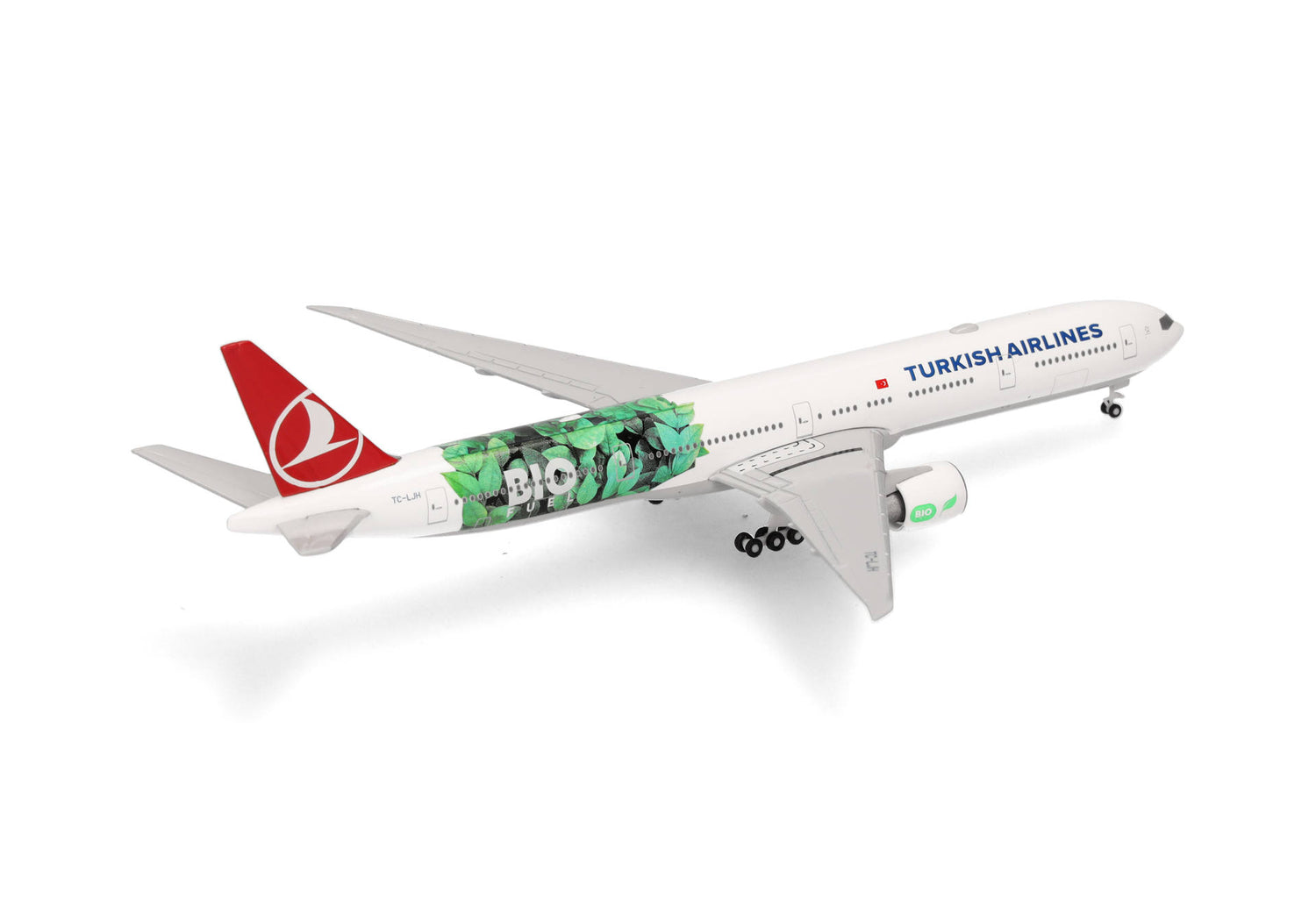 Herpa Turkish Airlines Boeing 777-300ER "Bio Fuel" - TC-LJH 1/500 Scale