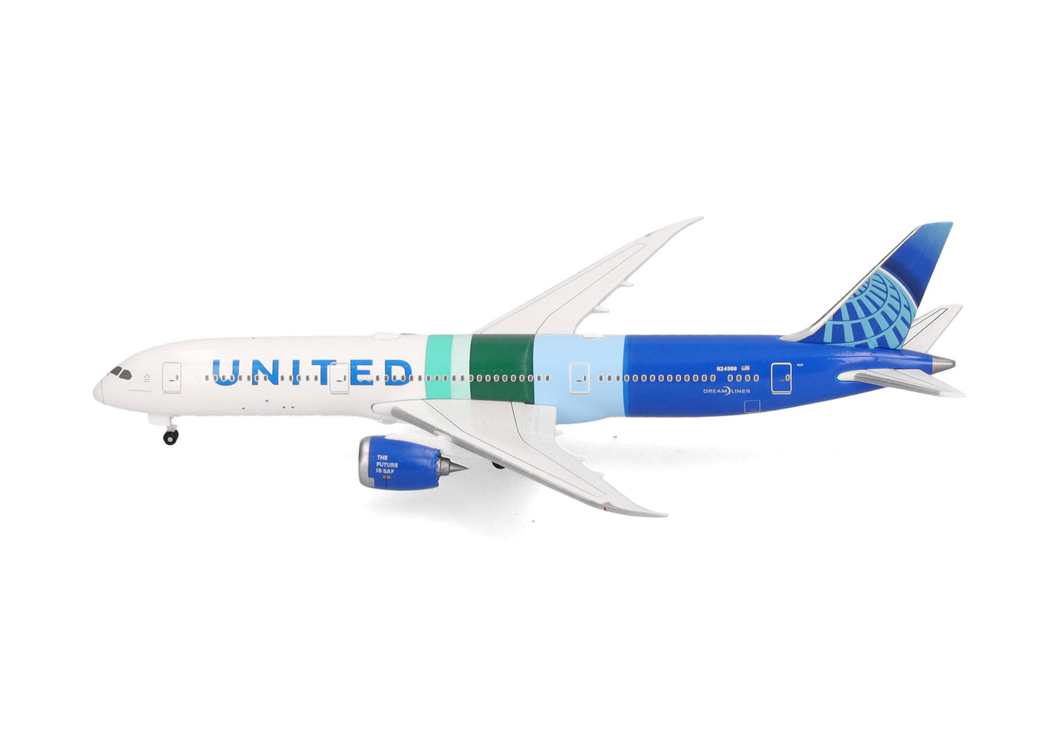 Herpa United Airlines Boeing 787-9 Dreamliner "The Future is SAF" - N24988 1/500 Scale